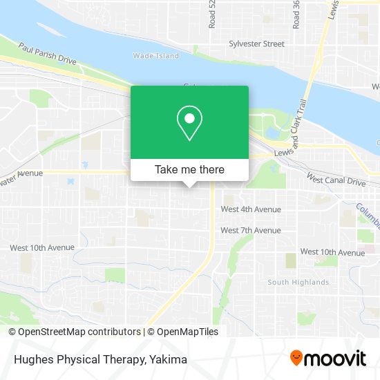 Hughes Physical Therapy map