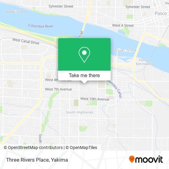 Mapa de Three Rivers Place