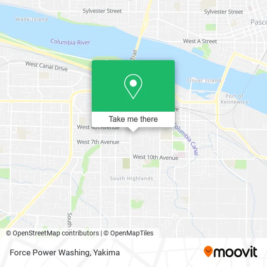Force Power Washing map
