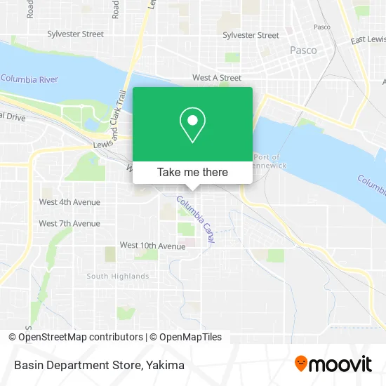 Basin Department Store map