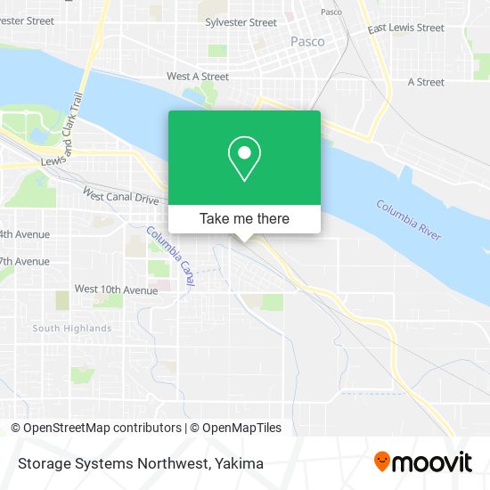 Mapa de Storage Systems Northwest