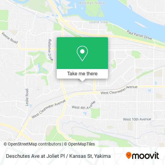 Mapa de Deschutes Ave at Joliet Pl / Kansas St