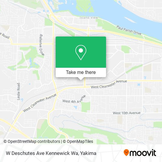 W Deschutes Ave Kennewick Wa map