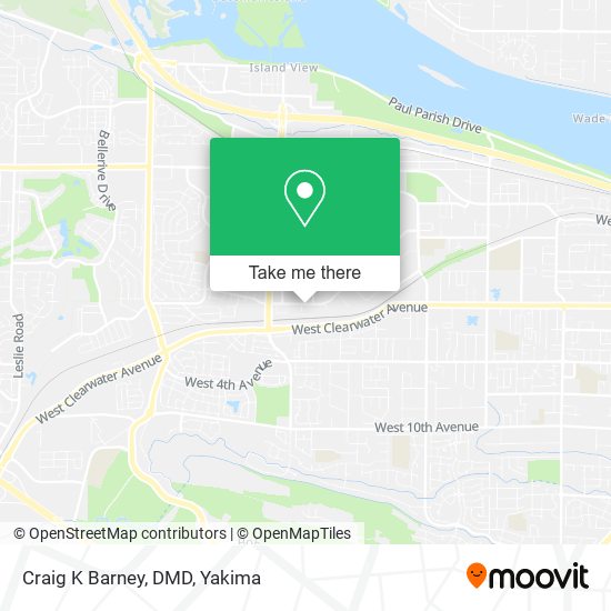 Mapa de Craig K Barney, DMD