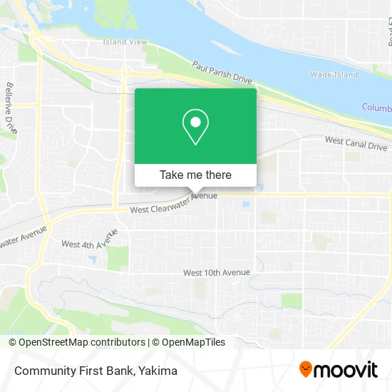 Community First Bank map