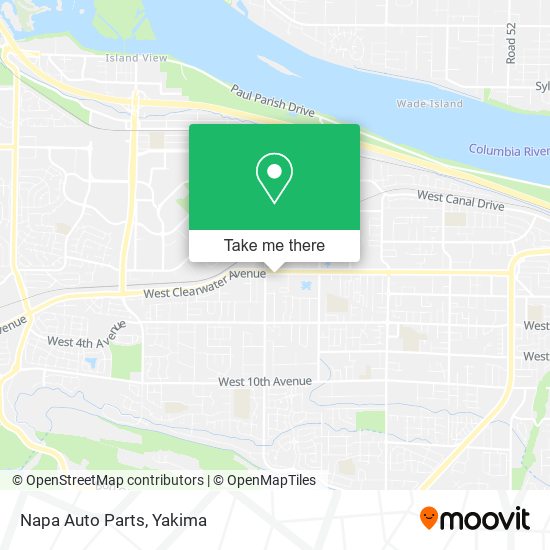 Mapa de Napa Auto Parts