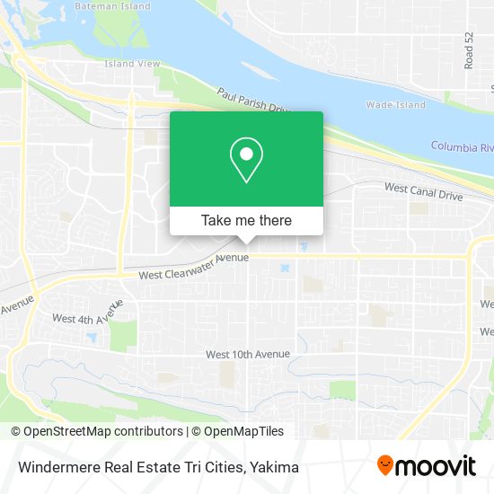 Windermere Real Estate Tri Cities map