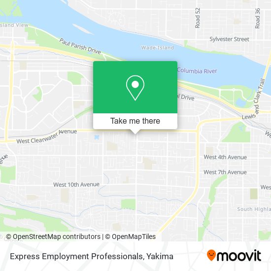 Express Employment Professionals map