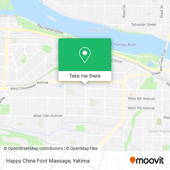 Happy China Foot Massage map