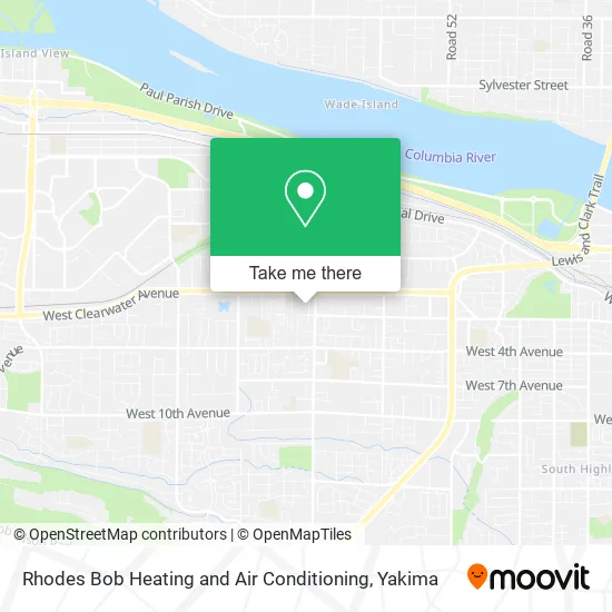 Rhodes Bob Heating and Air Conditioning map