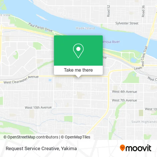 Request Service Creative map