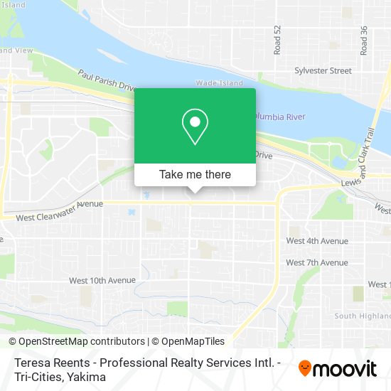 Mapa de Teresa Reents - Professional Realty Services Intl. - Tri-Cities