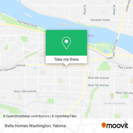 Mapa de Bella Homes Washington
