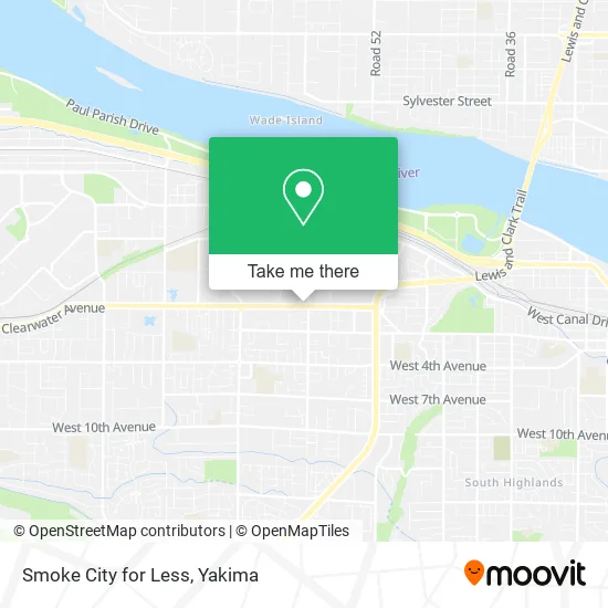 Smoke City for Less map