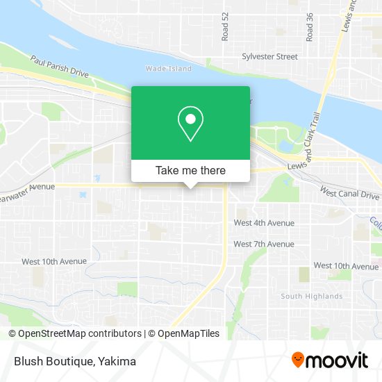 Mapa de Blush Boutique