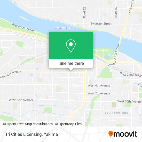 Tri Cities Licensing map