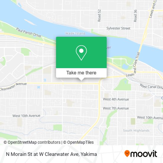 N Morain St at W Clearwater Ave map