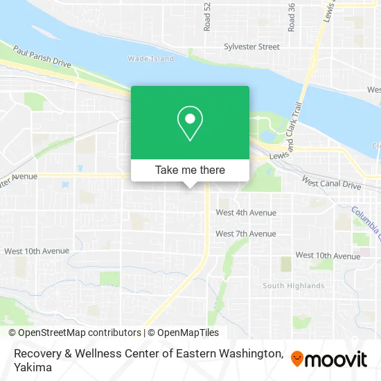 Recovery & Wellness Center of Eastern Washington map