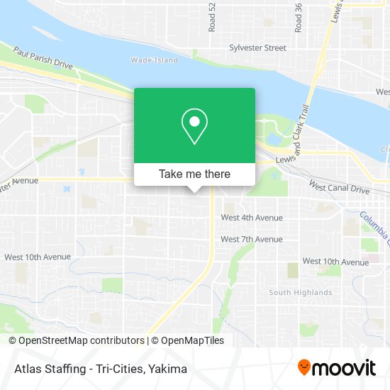 Atlas Staffing - Tri-Cities map