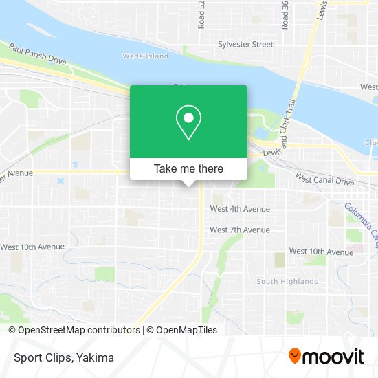 Sport Clips map