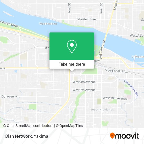 Mapa de Dish Network