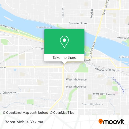Mapa de Boost Mobile