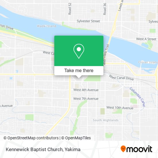 Kennewick Baptist Church map