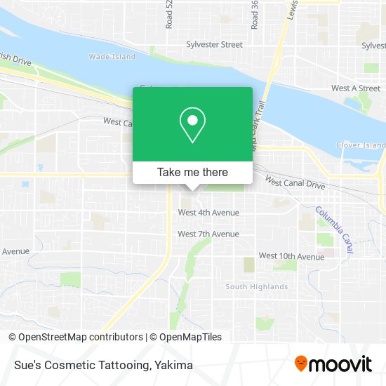 Sue's Cosmetic Tattooing map