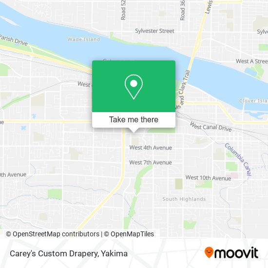 Mapa de Carey's Custom Drapery