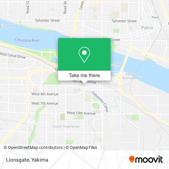 Mapa de Lionsgate