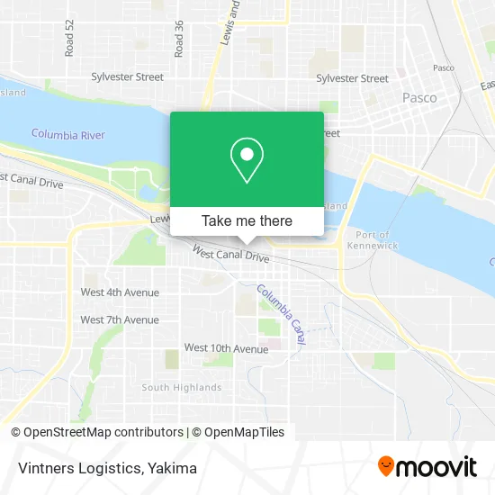 Vintners Logistics map