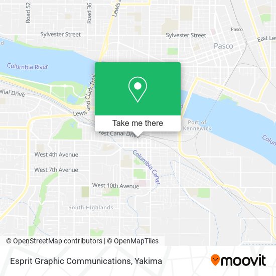 Esprit Graphic Communications map
