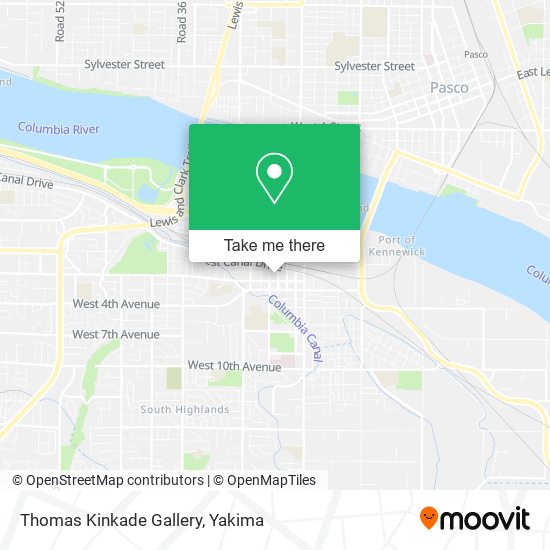 Mapa de Thomas Kinkade Gallery
