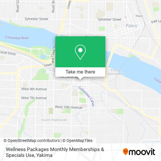 Mapa de Wellness Packages Monthly Memberships & Specials Use