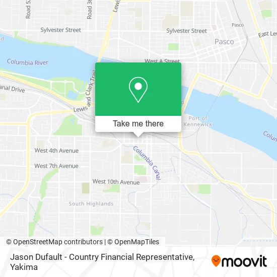 Jason Dufault - Country Financial Representative map