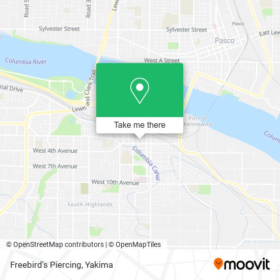 Mapa de Freebird's Piercing