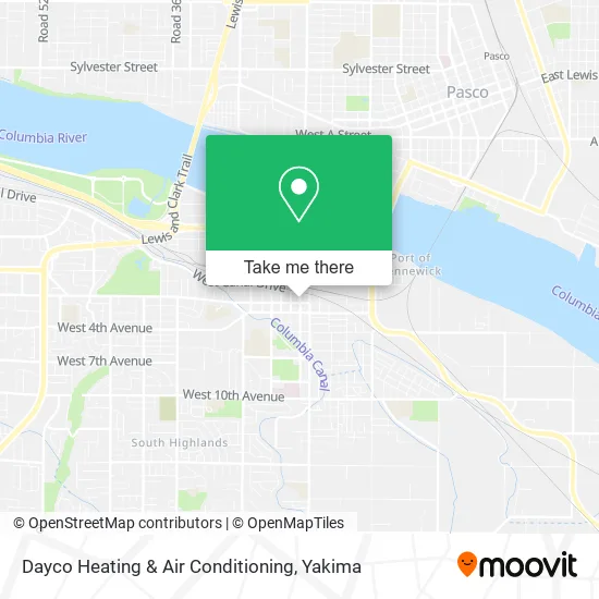 Dayco Heating & Air Conditioning map