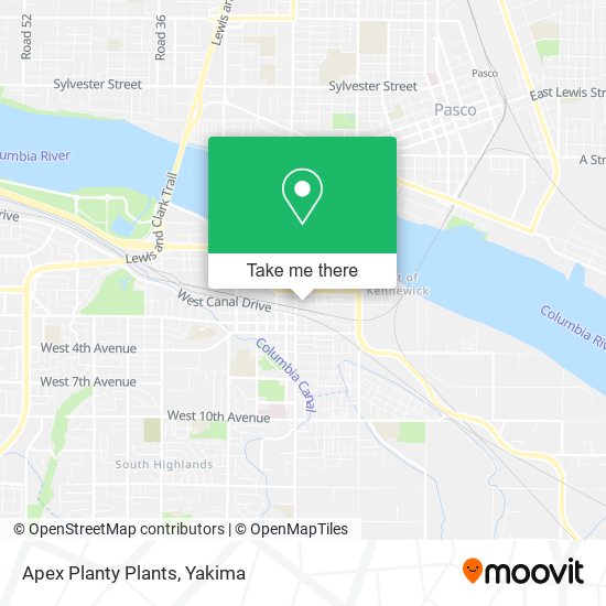Mapa de Apex Planty Plants