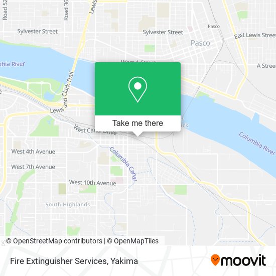 Fire Extinguisher Services map