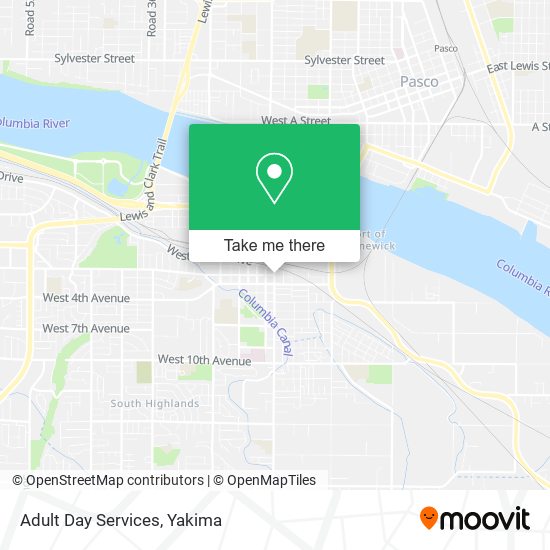 Adult Day Services map