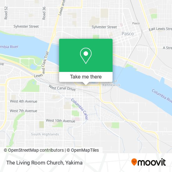 The Living Room Church map