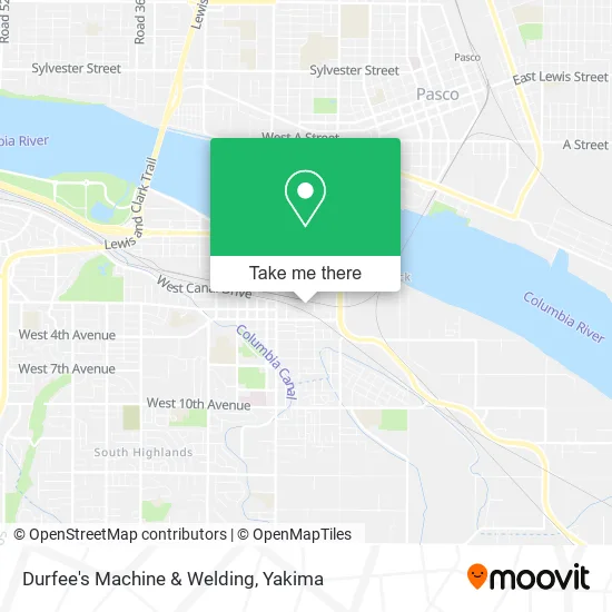 Durfee's Machine & Welding map