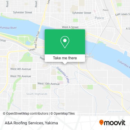 A&A Roofing Services map