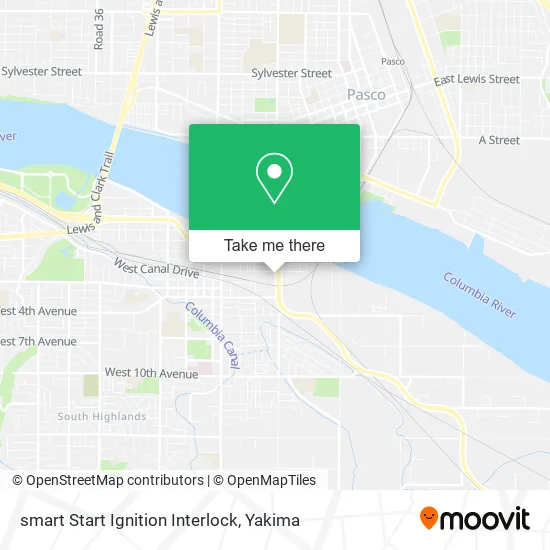 smart Start Ignition Interlock map