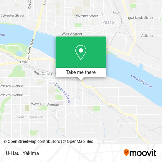 U-Haul map