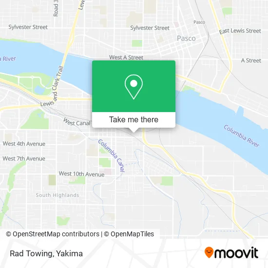 Rad Towing map