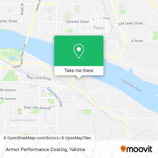 Mapa de Armor Performance Coating
