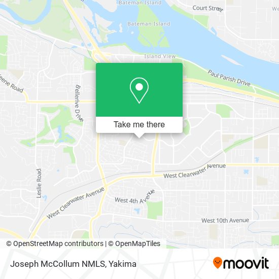Mapa de Joseph McCollum NMLS