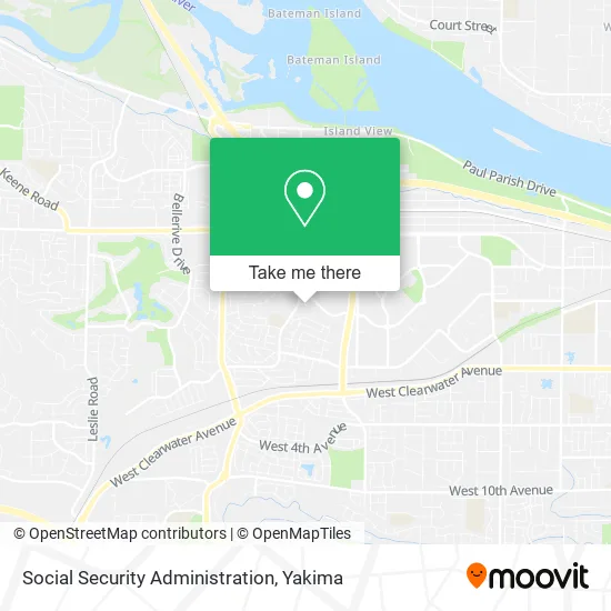 Social Security Administration map