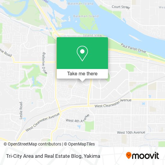 Tri-City Area and Real Estate Blog map